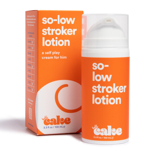 Hello Cake So-Low Stroker Lotion - Solo-Creme für Männer, 3,3 fl oz