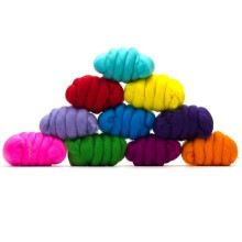 Fibre de revolu?ie | Pachet de soiuri de lna merino mixta | Roving de lna perfecta pentru nvrtirea acului de ?esut ?i me?te?uguri umede umede