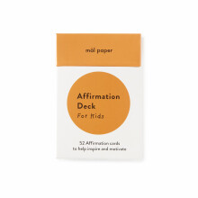 Mal Paper Kids Affirmation Card Deck - 52 Pack | Great for Mindfulness Challenge Mantras Meditation Tools Inspirational Cards and as a Positiv