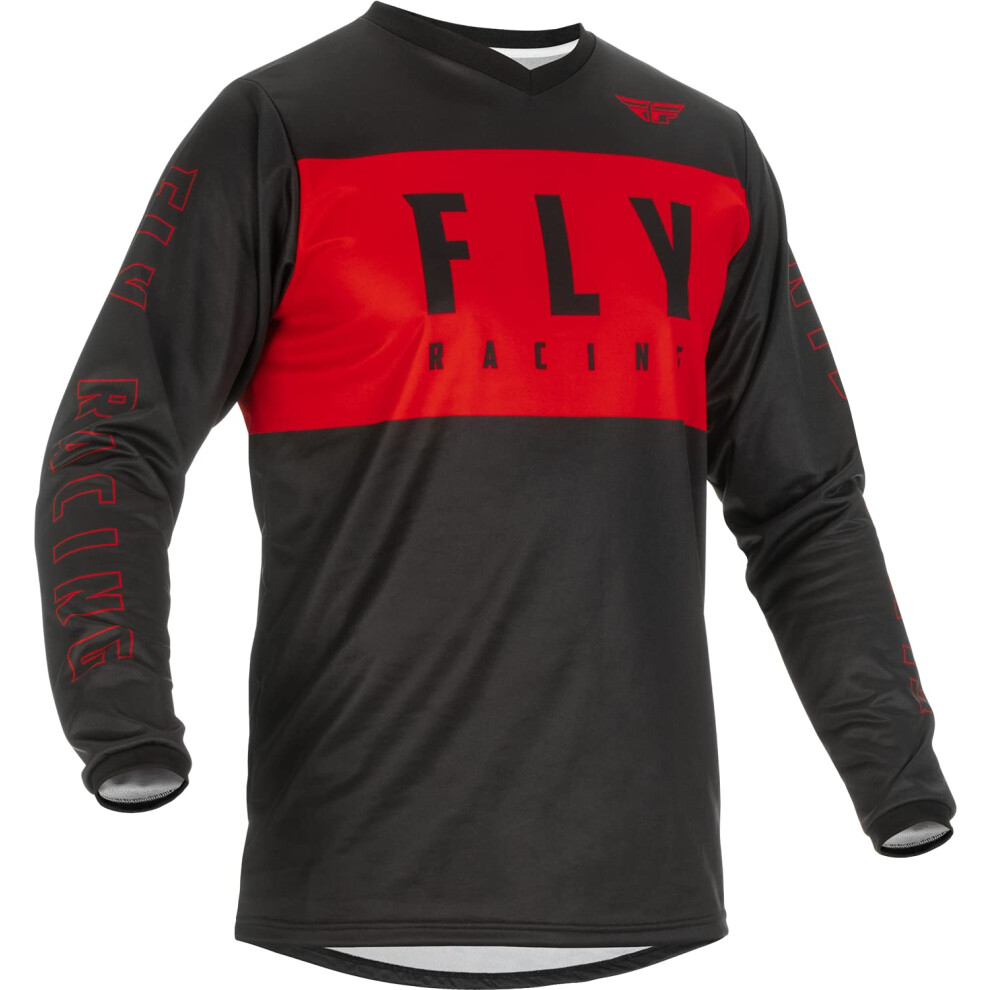 Maillot Fly Racing F-16 Adulte 2022 (Rouge/Noir, Taille Xl)-image