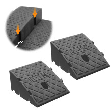 Trottoarkant Ramp brbar lttvikt plastuppe rckvidd ramper ramper fr lg bilar motorcykel ramp trott rampar - 2st (hg5 tum (12,7 cm))