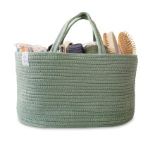 Natemia Baby Luier Caddy Organizer - Grote Draagbare Baby Caddy voor Luiers en Doekjes - Babymand voor Pasgeborenen - Baby Opbergmand Babymanden voor