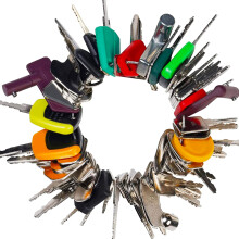 WAH LIN PARTS 67 Tungutrustning Master Key Set Construction Operator Ignition Nycklar fr JD JCB Case Caterpillar Hyster Kubota Yanmar Genie Koma