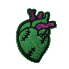 Halloween DIY Anatomic Inima verde fier brodat pe Patch Applique