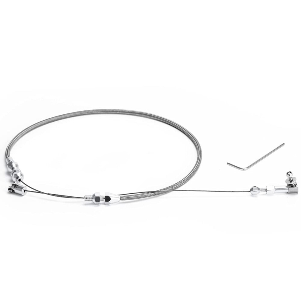 Pqy 24"""""""" Hi-Tech Universal-Gaszug, Geflochtener Gaszugsatz Aus Edelstahl-image