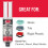 J-B Weld ClearWeld 5 Minute Epoxy Clear spruta 2 pack 50112-2 5