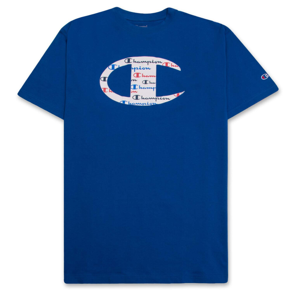 Champion Big and Tall Shirts for Men - Crewneck Big and Tall T Shirt Graphic Tee
