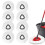 Monster High 8Pack Spin Mop Replacement Heads Spinning Mop Replace Head for Floor Cleaning  100% Microfiber Mop Head Replacement Compatible with Triangle Spin Mop 1