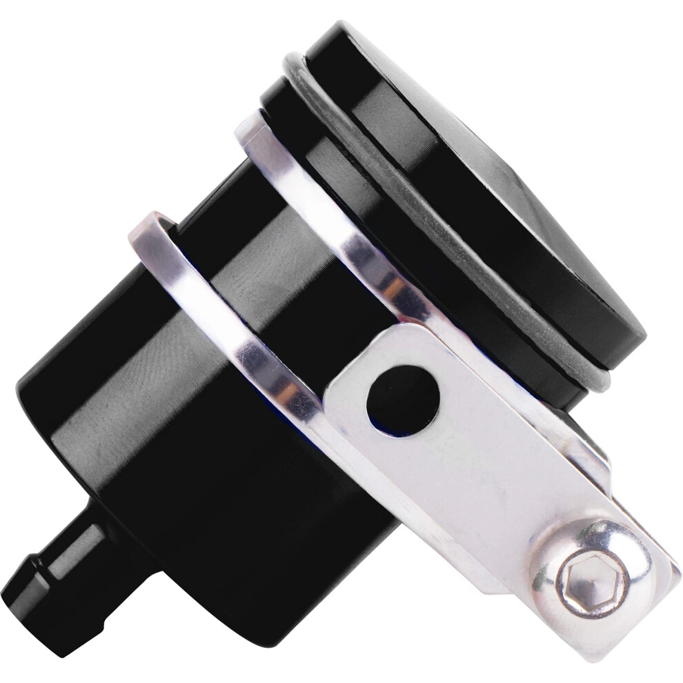 Mrelc Universal Motorcycle Aluminum Brake Fluid Reservoir Oil Cup Fit For Yamaha Kawasaki Honda Suzuki Bmw And More (Black) Black 616430431019