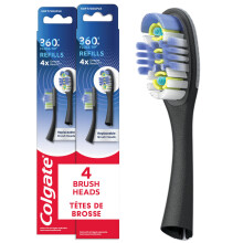 Colgate 360 Floss-Tip Auswechselbare Zahnbürstenköpfe, Tiefenreinigung, 4er Pack