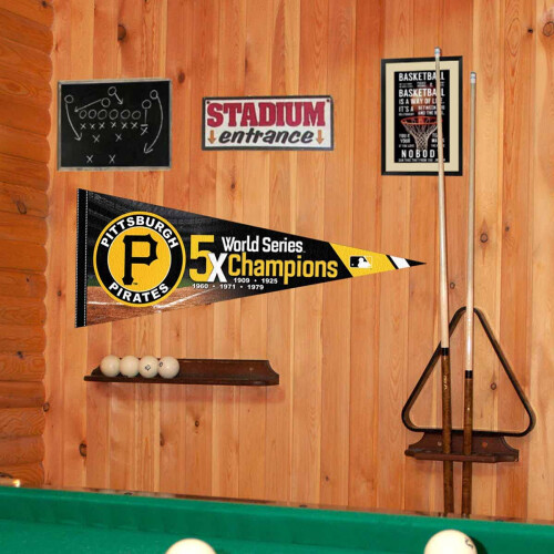 Pirates 5 Time Champions Flag 1
