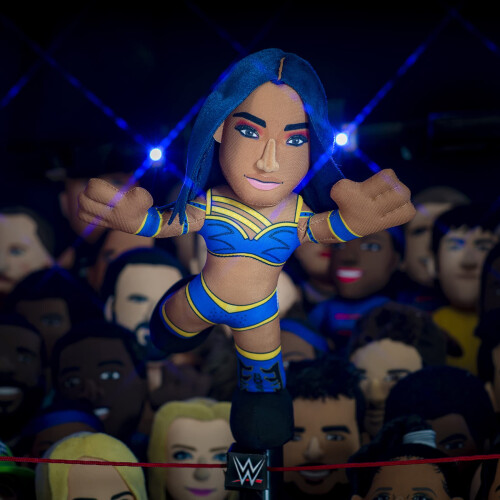 Bleacher Creatures WWE Diva Sasha Banks 10" Plüschfigur - Eine Wrestling Diva zum Spielen oder Ausstellen 1