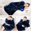 Aemicion Oversized Φορετό Σακάκι Sherpa Χαλί Hoodie Μαλακό Ζεστό Χοντρό Γιλέκο για Ενήλικες Μπλε 5