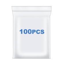 Somoga 100 STUKS 8"" x 10"" dik 2,4 Mil doorzichtige polyzakken met ritssluiting Plastic hersluitbare zakken met ritssluiting Afgedrukt op fotokaarten