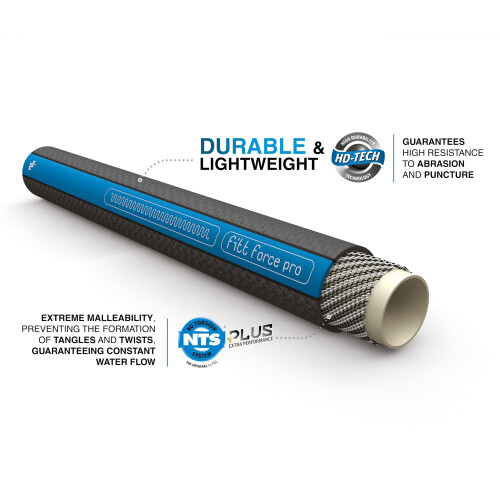 Mangueira FITT Force Pro, Leve, Ultra Flexível, Livre de Dobramentos, 100 pés x 5/8 polegadas 2