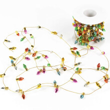 Orgrimmar Fake Light String Christmas Decoration Doll House Miniature Furniture Accessories String Lights (10m/394inch)