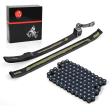 MOTO1988 Cam Distributieketting en Gidsen Kit Compatibel voor Yamaha Big Bear 350 YFM350FW 4x4 1987-1997 Moto 4 YFM350ER 1987-1995 RAPTOR 350 YFM350R
