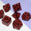 Udsk?ring i r?d sort DND -terning s?t til br?tspil 4