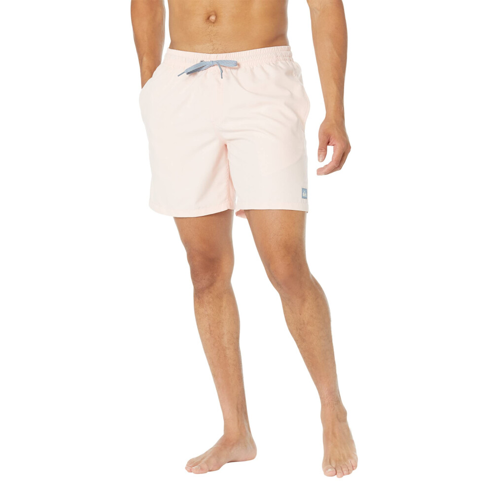 Quiksilver mens Everyday Volley 17 Volley Swim Trunk Bathing Suit Board Shorts  Soft Pink  Small US