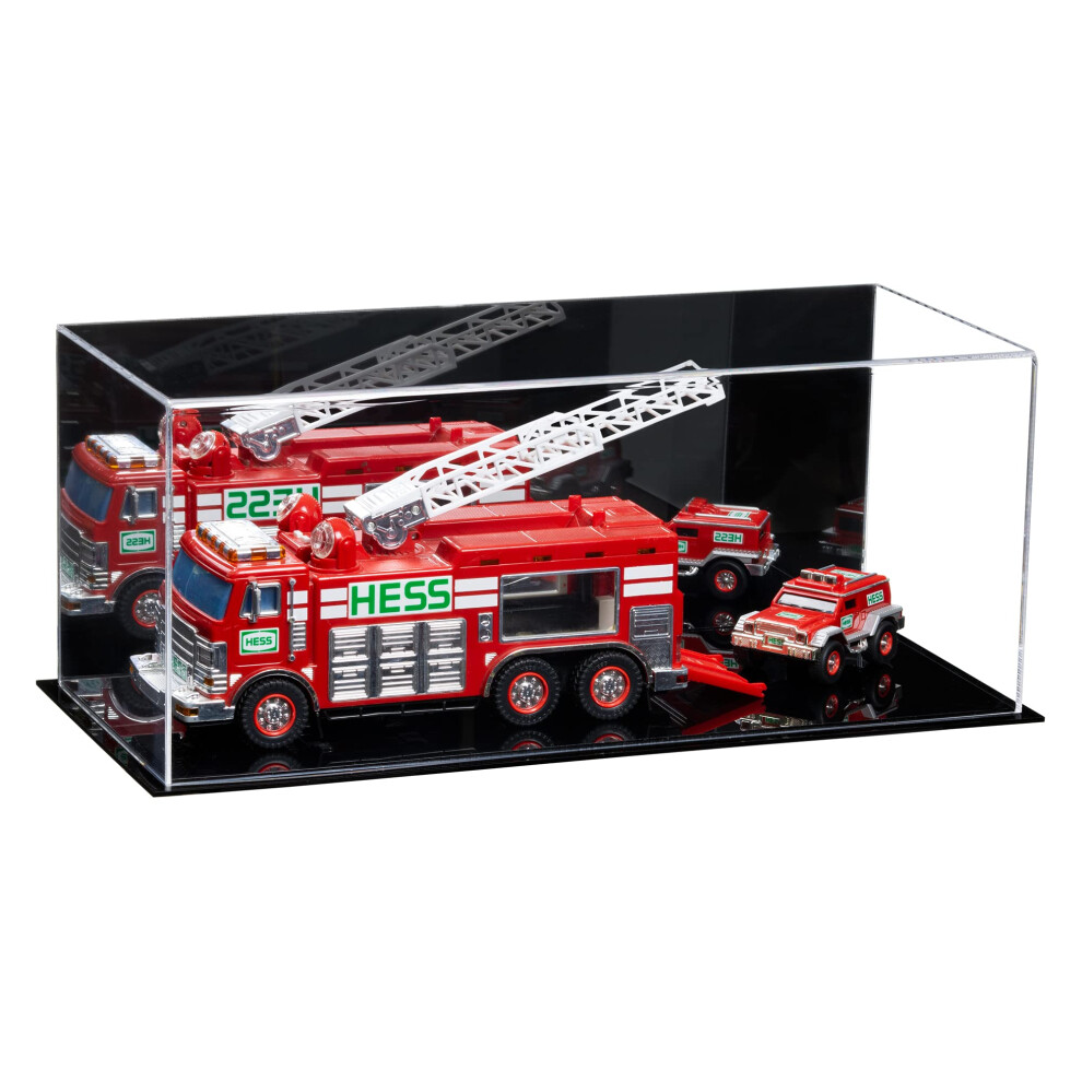 Vielseitige Vitrine Aus Acryl Von Better Display Cases – GroßE Rechteckige Box Mit SpiegelgehäUse Und Schwarzem Sockel, 19,25 X 8,25 X 8 Zoll (V4-image