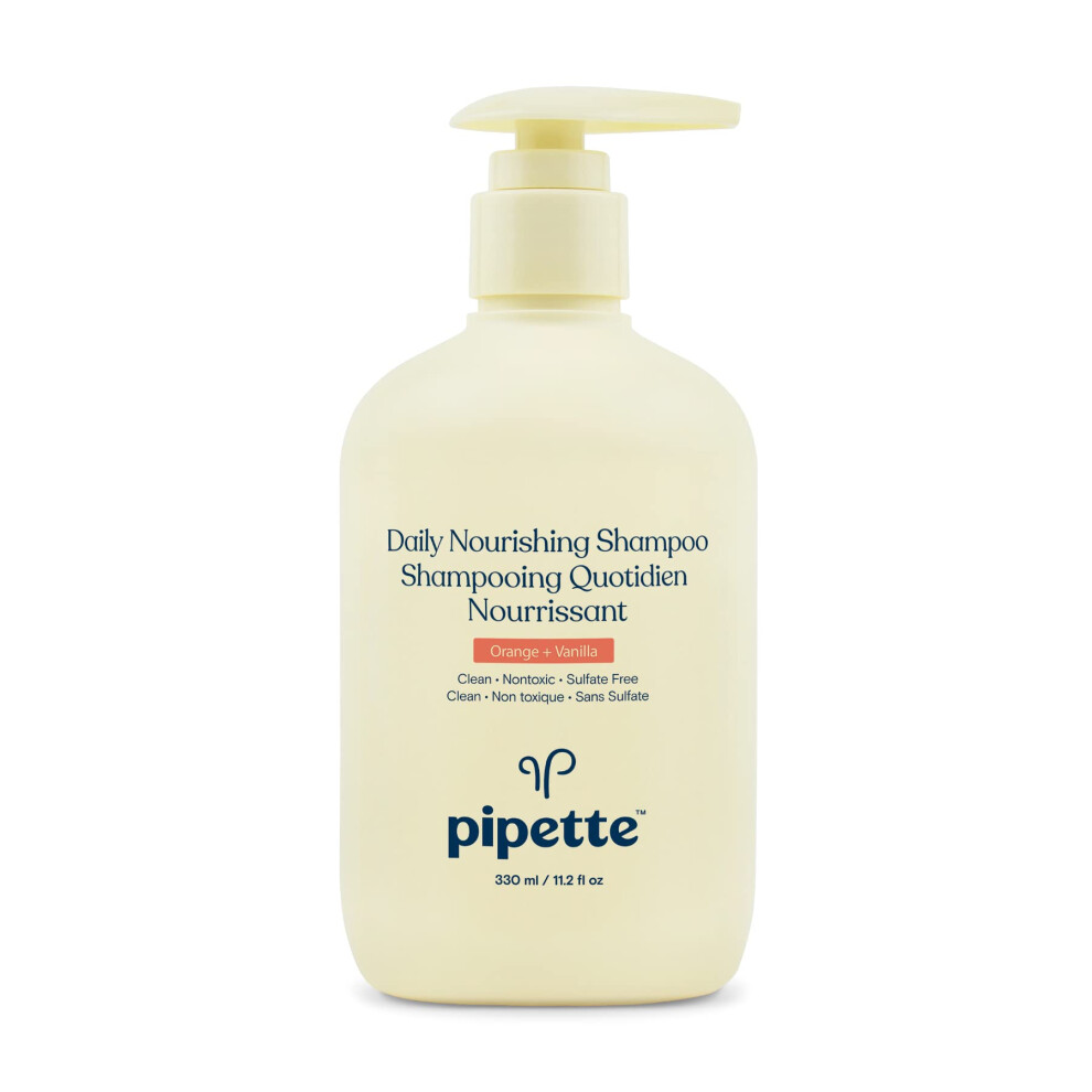 Photos - Baby Hygiene Pipette Daily Nourishing Shampoo - Tear Free Shampoo for Kids Adds Moisture 100 Plant-Derived Squalane and Quinoa Orange + V