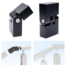 Muzata HT10 HL10 HT14 Flaches Handlaufzubeh  r     2er-Pack vertikaler Drehverbinder, hochfeste POM-Handlaufbeschl  ge HA23 BNP