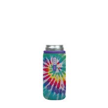 Sok It Can Sok Sleeve na izolowany neoprenowy pokrowiec na piwo i napoje gazowane (Rainbow Tie Dye 12 uncji Slim Can Sleeve)