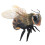Folkmanis Mini Bee Finger Puppet Black; Orange-Yellow 2