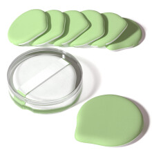 Mohope 8pcs Coussin d'air Puffes de maquillage pour fond de teint avec bote portable pas eponge de melange de latex pour fondation de creme liqu