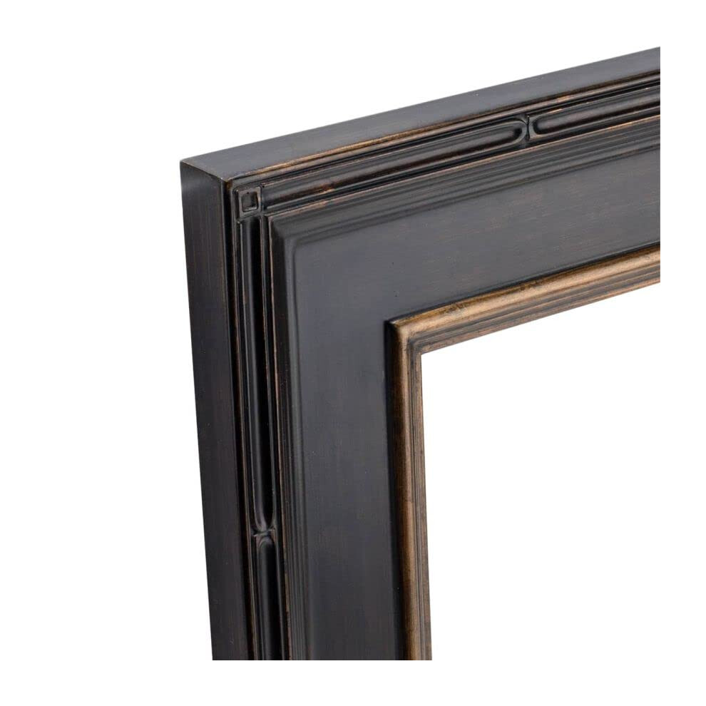 Cornice Per Quadri Decorata ""Plein Aire"" Da Museo - 5X7 Nero Antico Con Cornici Dorate Per Pittura A Olio | Cornici In Stile Antico Di Alta Quali-image