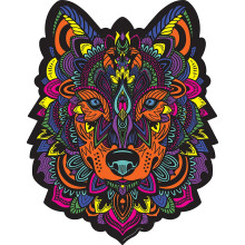 Versteckte Formen Wolf Puzzle fr Erwachsene 300 Teile handgezeichnet 75 einzigartige versteckte Formen tolles Geschenk fr Mama, Papa, T