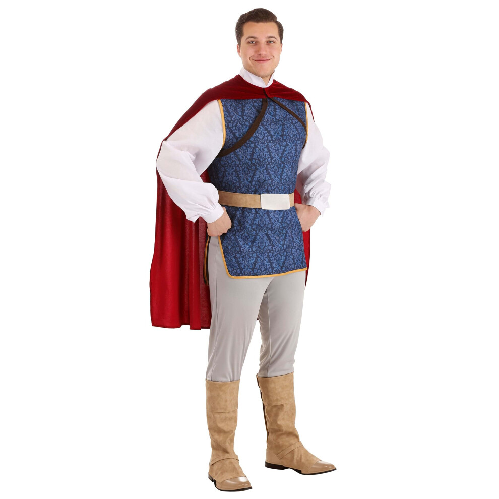 Photos - Fancy Dress FUN Costumes Men's Snow White The Prince Costume Large White FUN1904AD