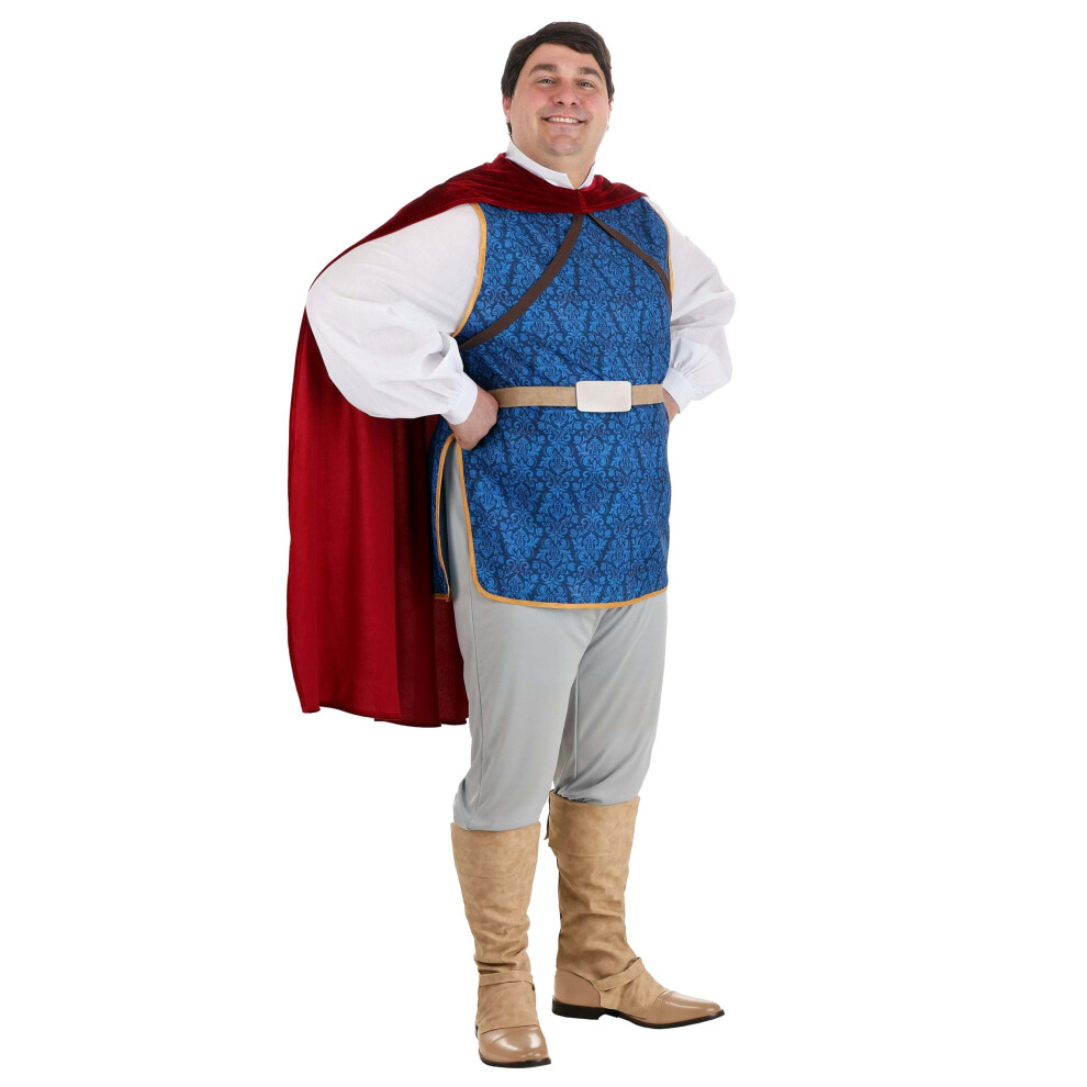 Photos - Fancy Dress Fun Costumes Snow White The Prince Costume Men's Plus Size 2X White FUN1904PL