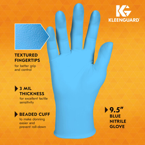 Kleenguard G10 Manu?i de nitril albastru flex 2