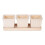 Accent Plus White Square Ceramic Small Planter (Set of 3) 1