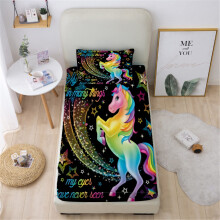 Lenzuola con angoli Unicorn Sheets, confezione da 2, lenzuola matrimoniali per bambini, bambine e ragazzi, set di biancheria da letto matrimonial