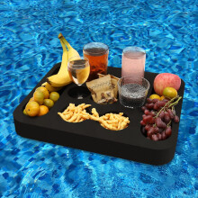 RAMIEYOO Floating Drink Holder Refreshment Table Tray for Pool Beach Party or Hot Tub Float Loung-Versatile & Portable Serving Bar