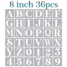 8 Zoll große Buchstaben Schablonen Alphabet Schablonen für Holz, Buchstaben Zahlen Schablonen für DIY Holzschild