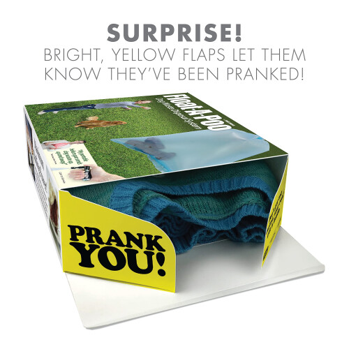 Prank-O Float-A-Poo Tom Prank Gift Box, Rolig Presentförpackning för Ditt Riktiga Paket 1