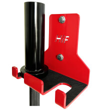 HIFLAME - Soporte de pared para dos barras, soporte de pared para pesas ol mpicas, soporte vertical para colgar. Ideal para gimnasio y fitness en
