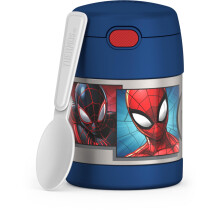 THERMOS FUNTAINER Isolierter Speisebeh   lter     284 ml Spider-Man     kinderfreundlicher Thermos-Speisebeh   lter mit faltbarem L   ffel