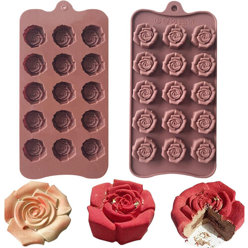 2 Pack Chocolate Silicone Molds Candy Mold