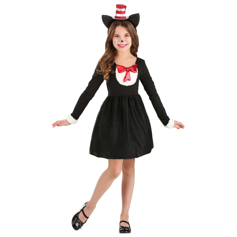 Photos - Fancy Dress elope Dr. Seuss The Cat in the Hat Costume for Girls Large