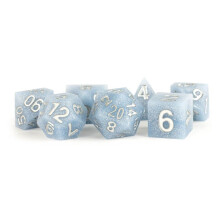 FanRoll av Metallic Dice Games 16 mm Sharp Edge Silikongummi Poly DND-trningsset: Glacial Debris Rollspel Trningar fr fngelsehlor och drakar