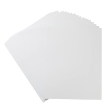 20 ark farvet tykt papir karton Blank til g?r-det-selv-h?ndv?rkskort Fremstilling af invitationer Scrapbogsartikler (hvid 8,5 x 11 tommer)