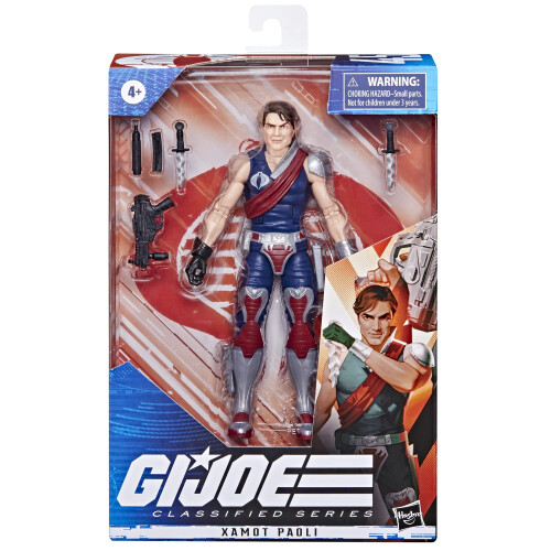Figura de Ação G.I. Joe Classified Series Xamot Paoli 45 Colecionável, 6 Polegadas com Acessórios 2
