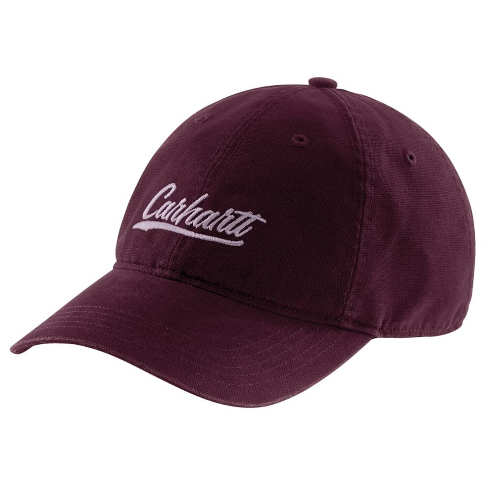 Carhartt womens Canvas Script Graphic Baseball Cap  Blackberry  One Size US
