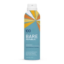 Bare Republic Clearscreen Sunscreen SPF 100 Sonnenschutzspray, wasserfest mit unsichtbarem Finish, 6 fl oz