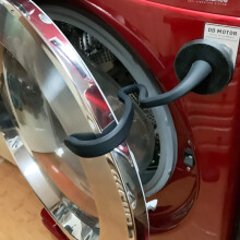 Voorlader deursteun Verwijderbare flexibele deurstopper Magnetische wasmachinedeurhouder met 66 mm magneetbasis Houd de deur van de wasmachine open o