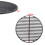 45.5 cm Circular Cast Iron Grilling Grate Dual Side Grid for BBQ 6
